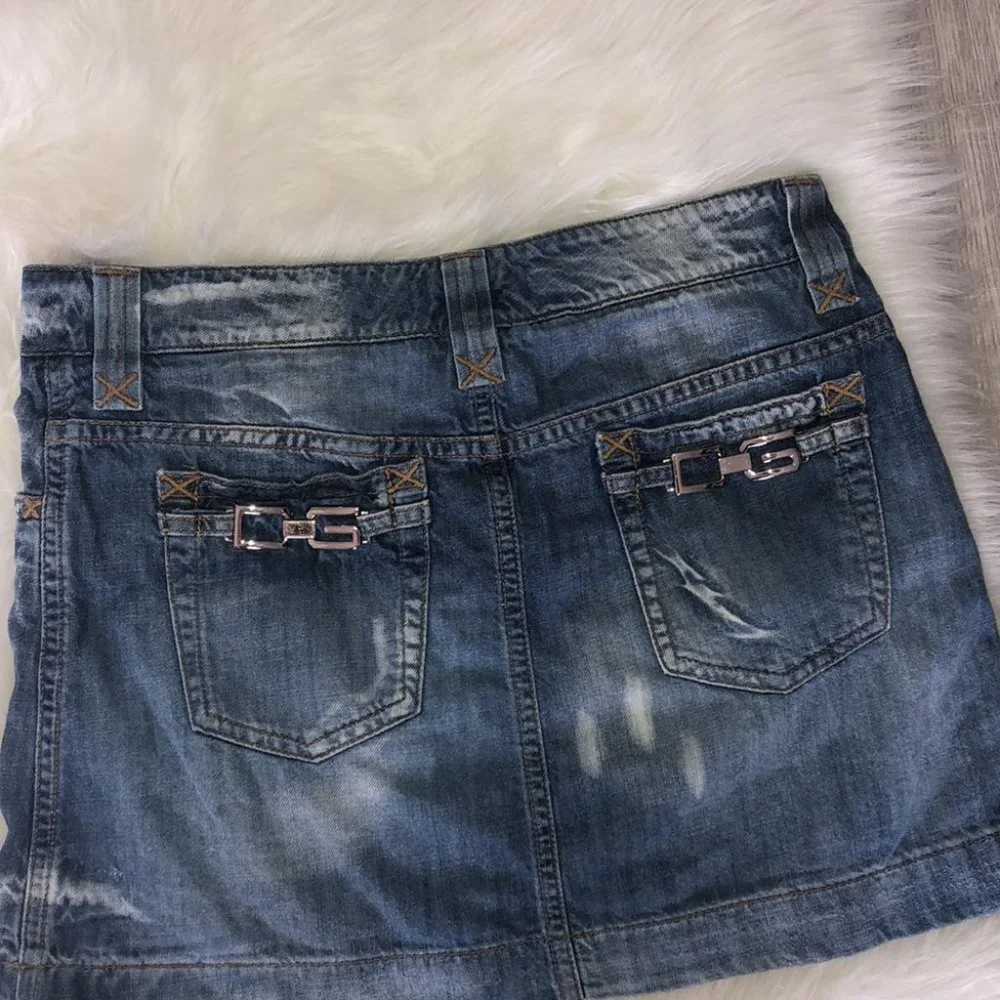 Dolce and gabbana skirt jean denim silver accent - Picture 13 of 16